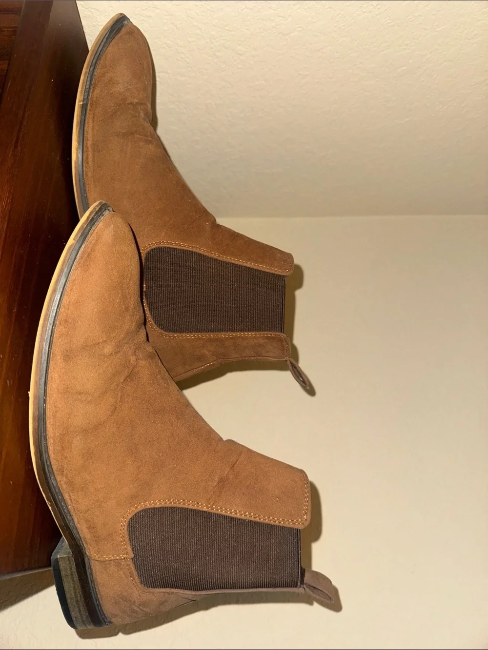 Men's Brown Suede Chelsea Boots - Stylish Slip-On Ankle Boots